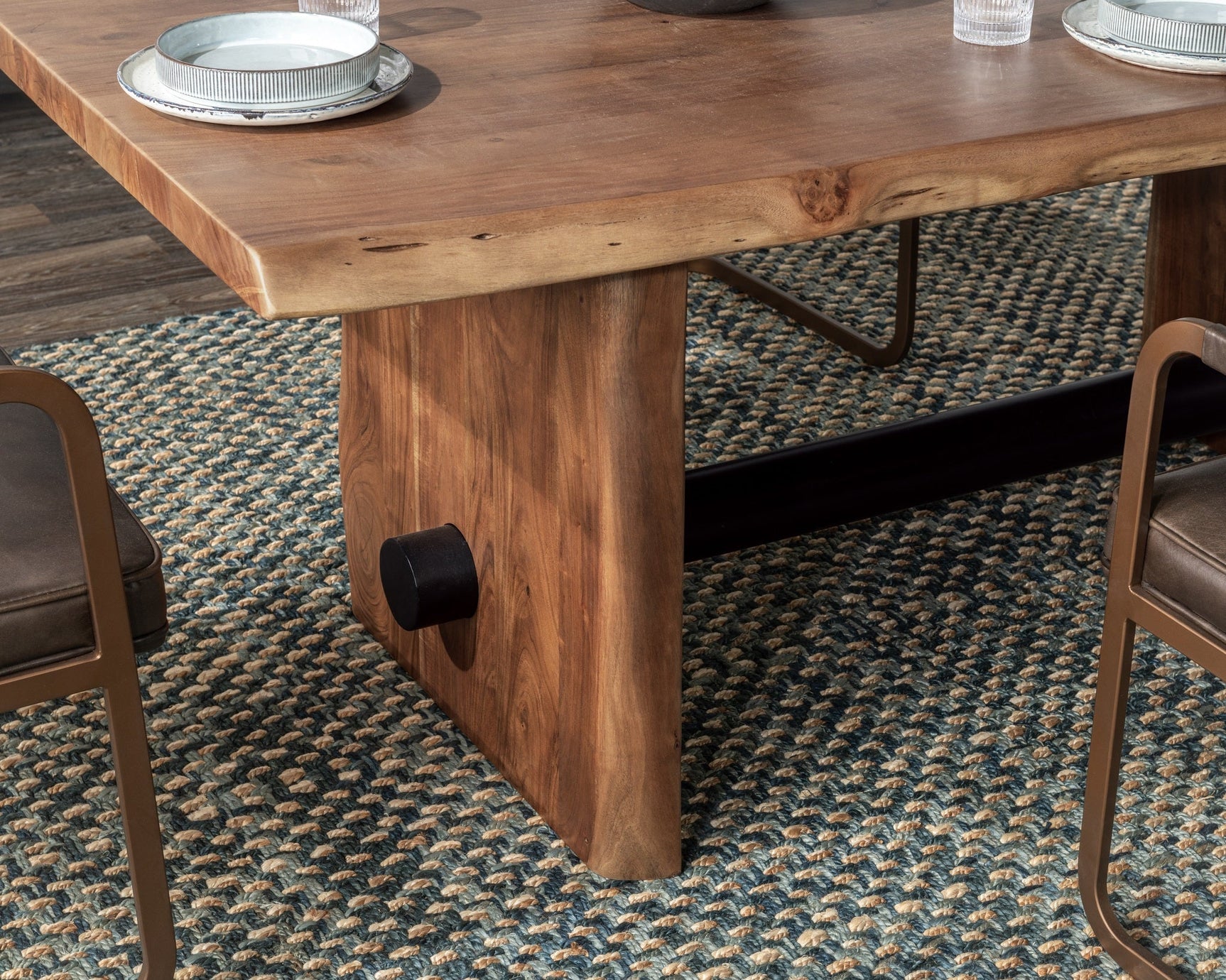 Brinton Acorn Brown Dining Table - Ornate Home