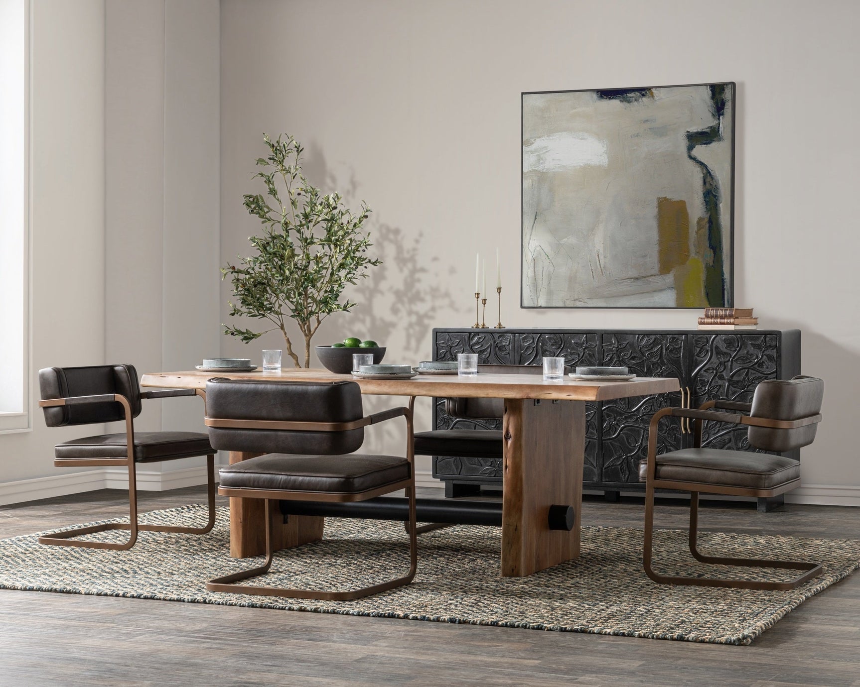 Brinton Acorn Brown Dining Table - Ornate Home
