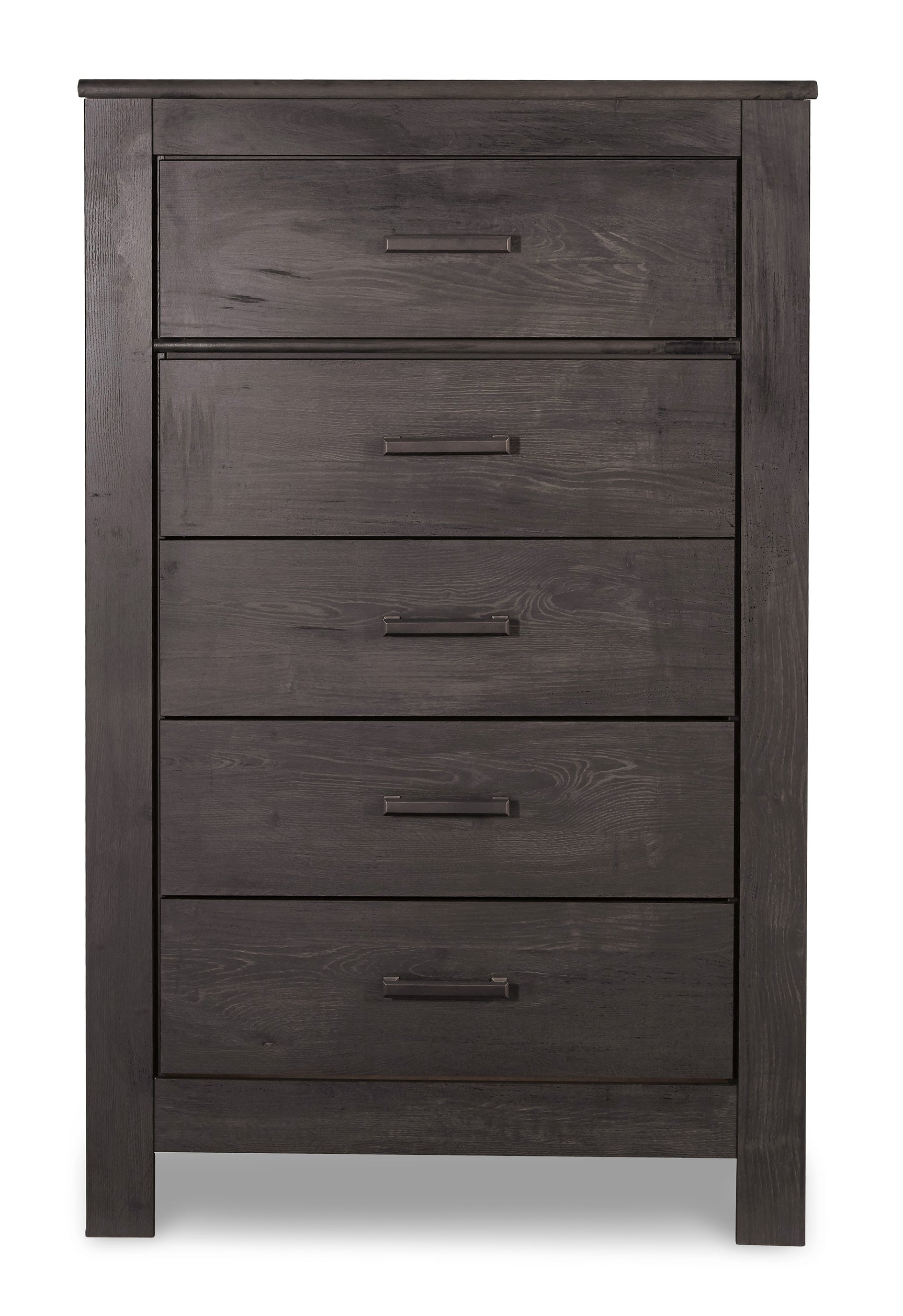 Brinxton Charcoal Five Drawer Chest - Ornate Home