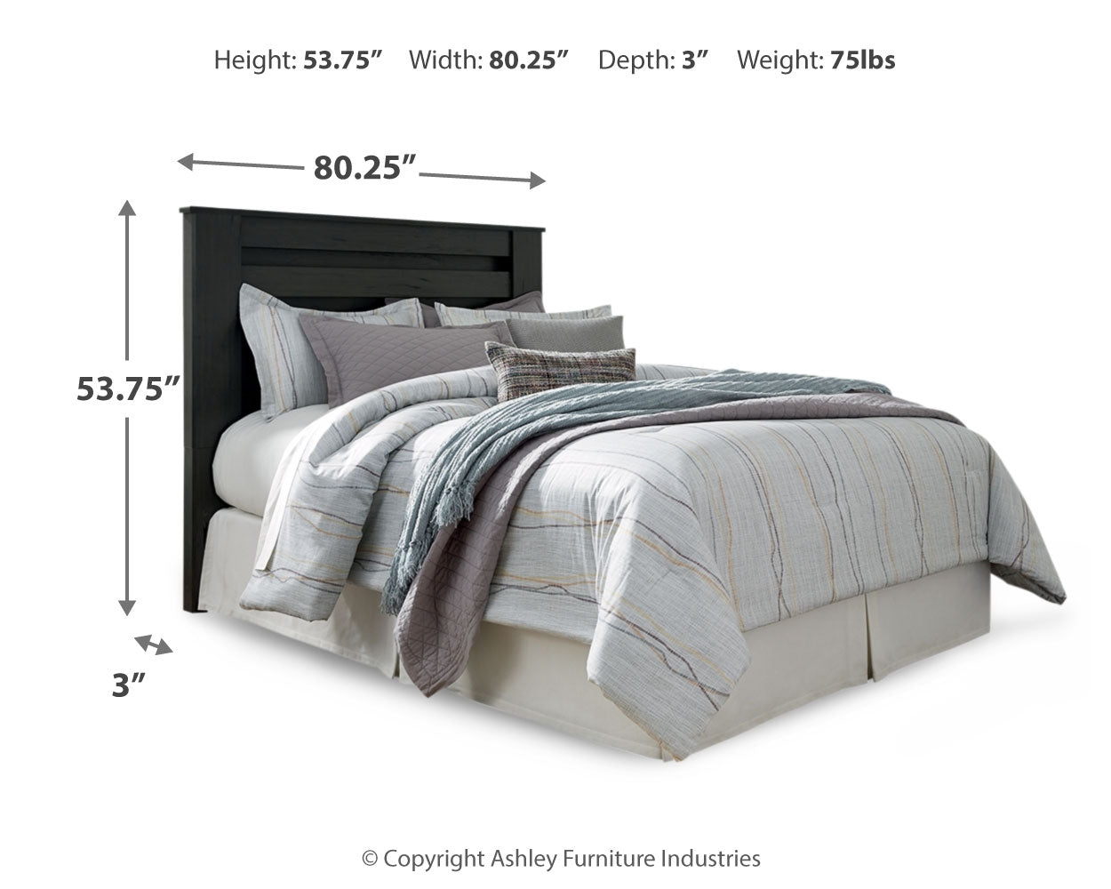 Brinxton King Panel Headboard, Dresser, Mirror, Chest and 2 Nightstands - Ornate Home