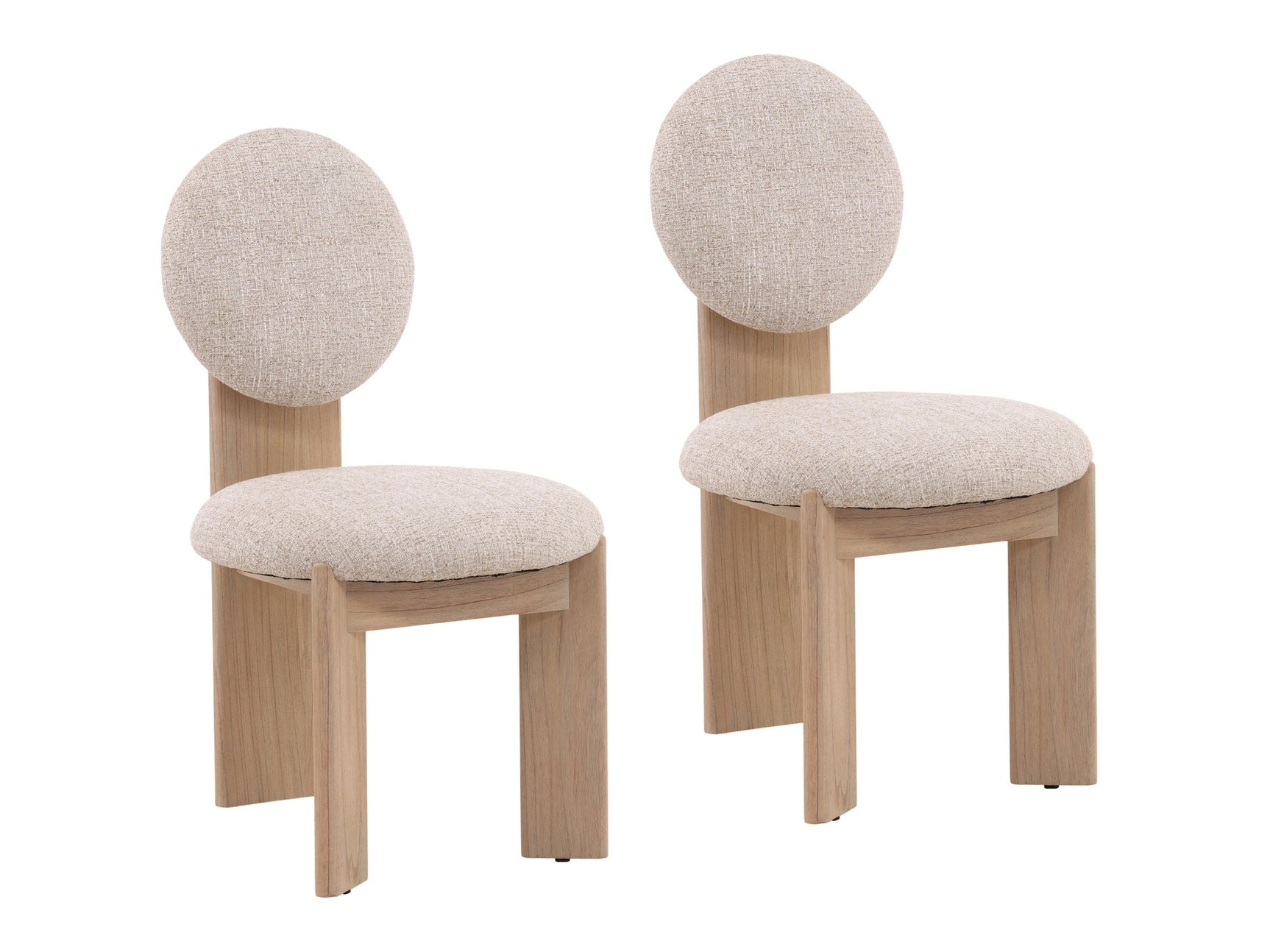 Brisa Cream/Natural Dining Chair (Set of 2) - Ornate Home