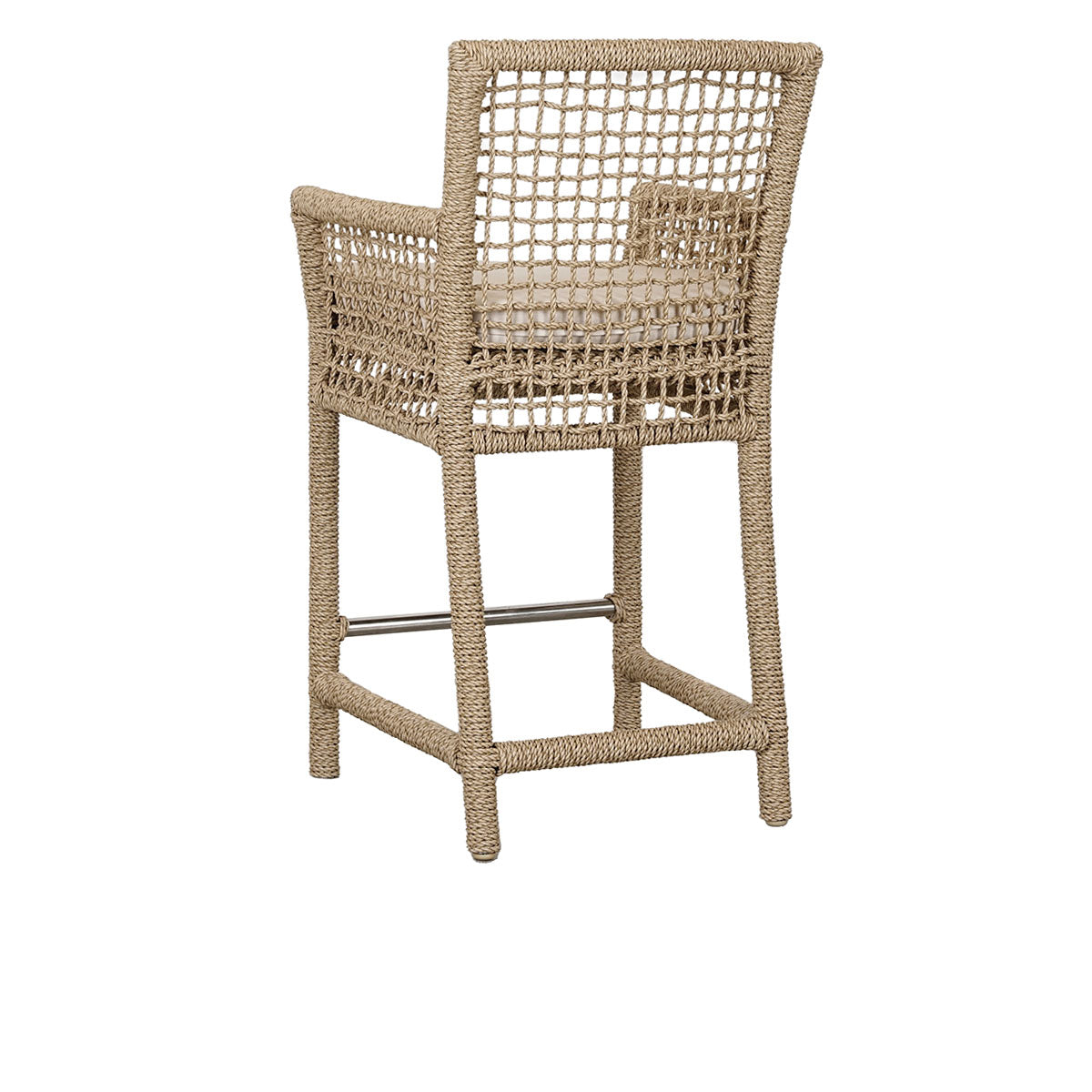 Brisbane Natural Outdoor Counter Stool - Ornate Home