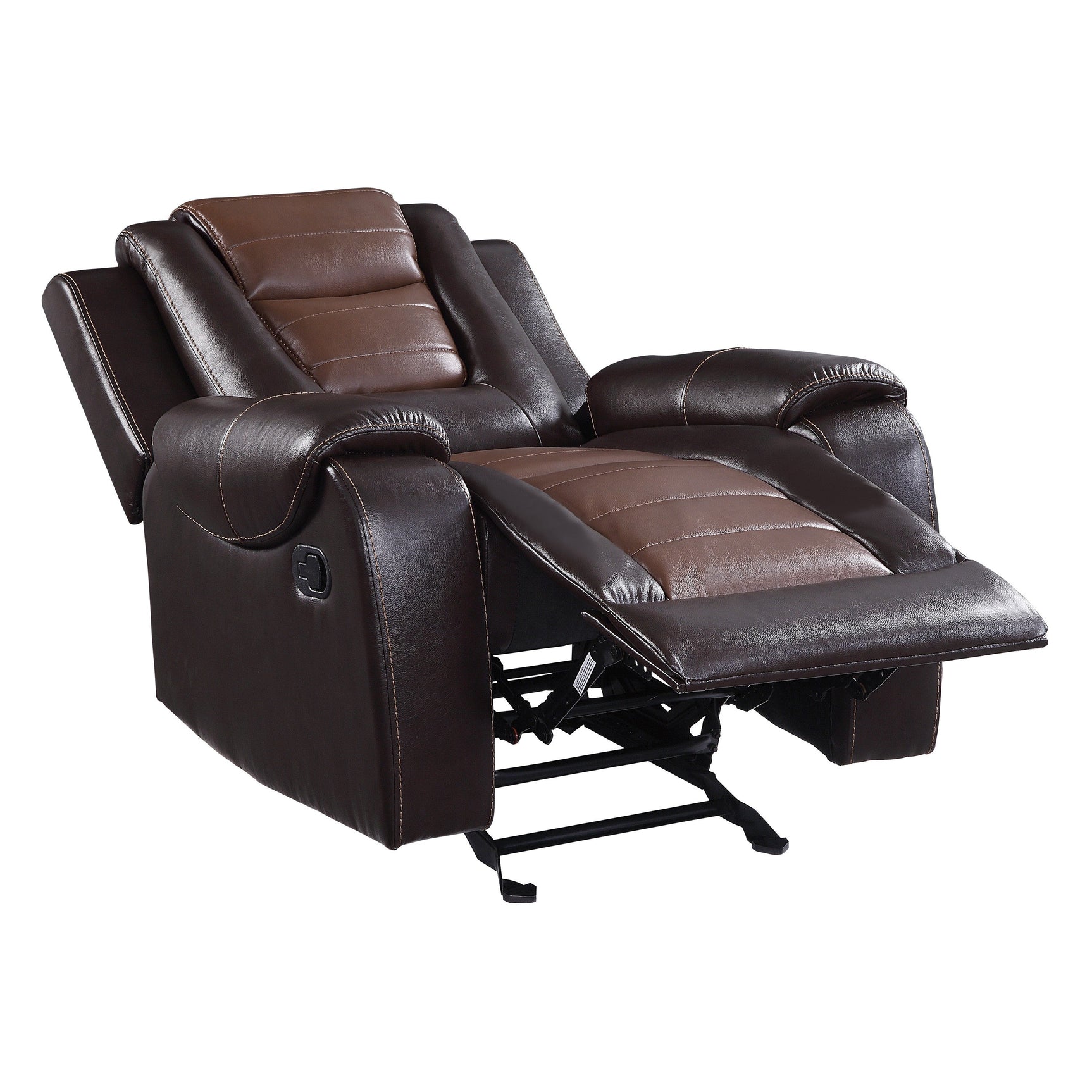 Briscoe Brown Glider Reclining Chair - Ornate Home