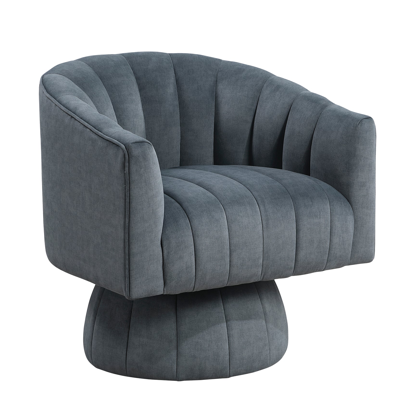 Bristol Dark Gray Swivel Chair - Ornate Home