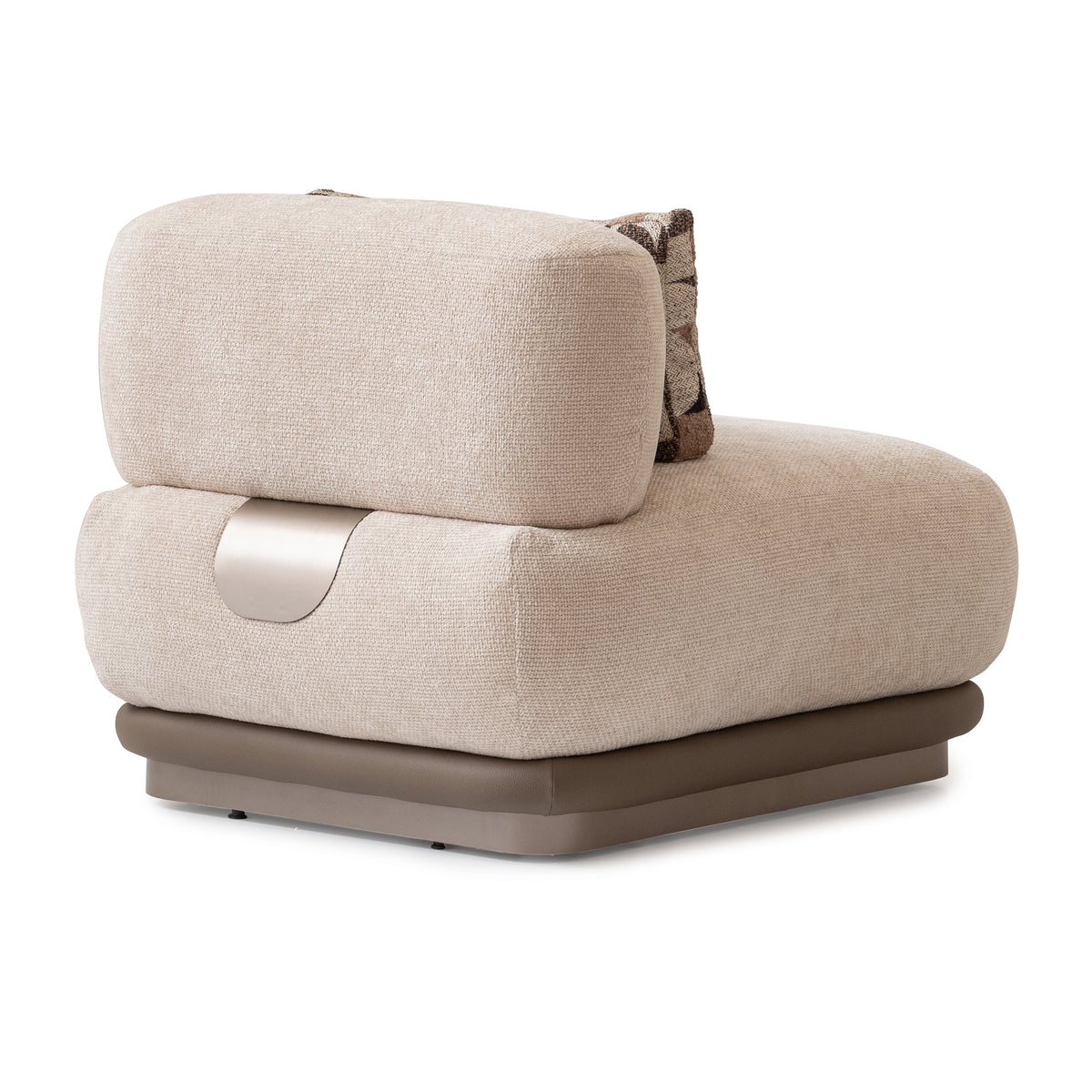 Bristol Point Saddle Brown/Fawn 5-Piece Modular Sectional