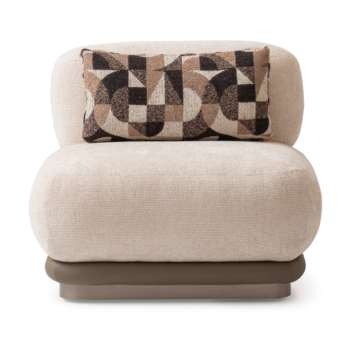 Bristol Point Saddle Brown/Fawn 5-Piece Modular Sectional