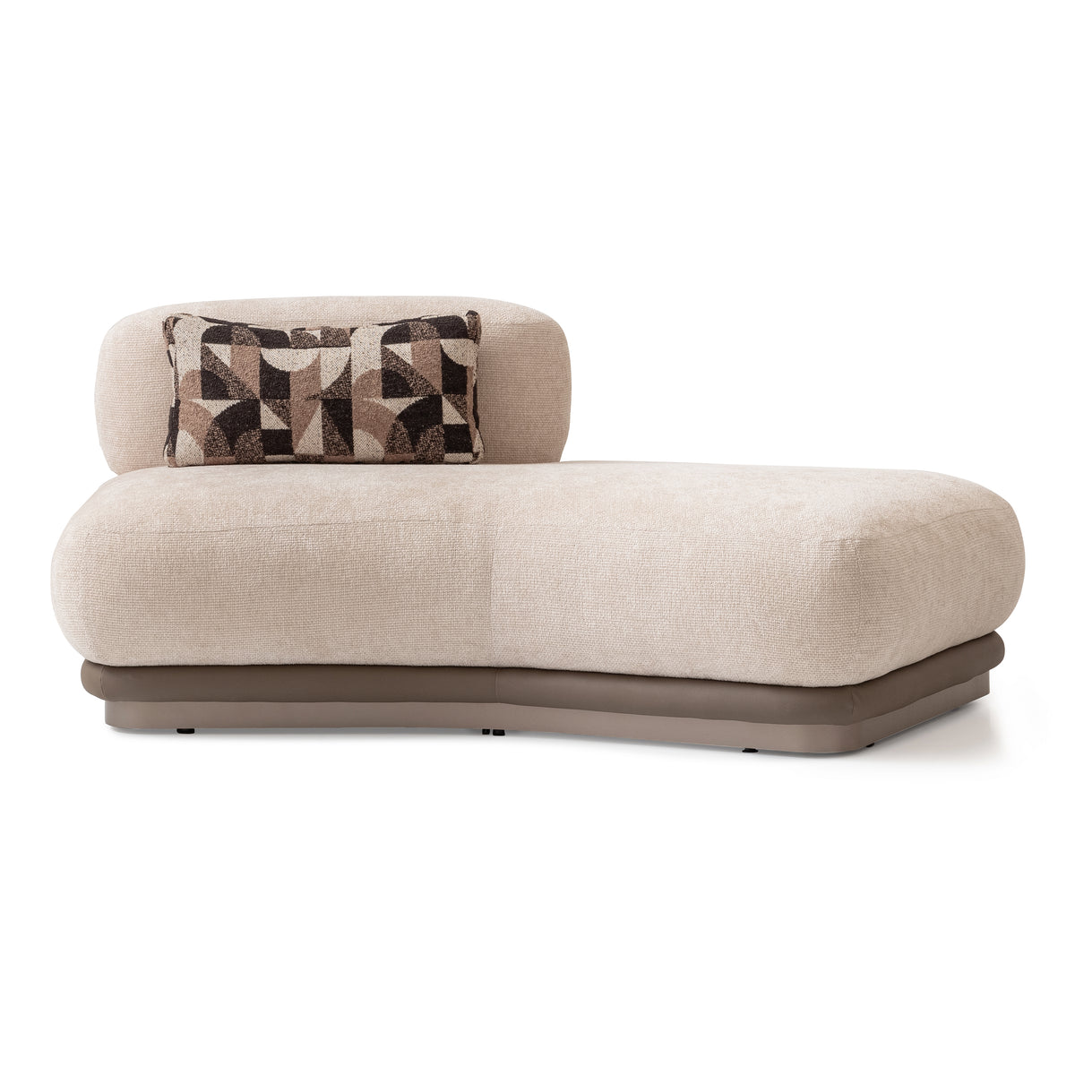 Bristol Point Saddle Brown/Fawn 5-Piece Modular Sectional