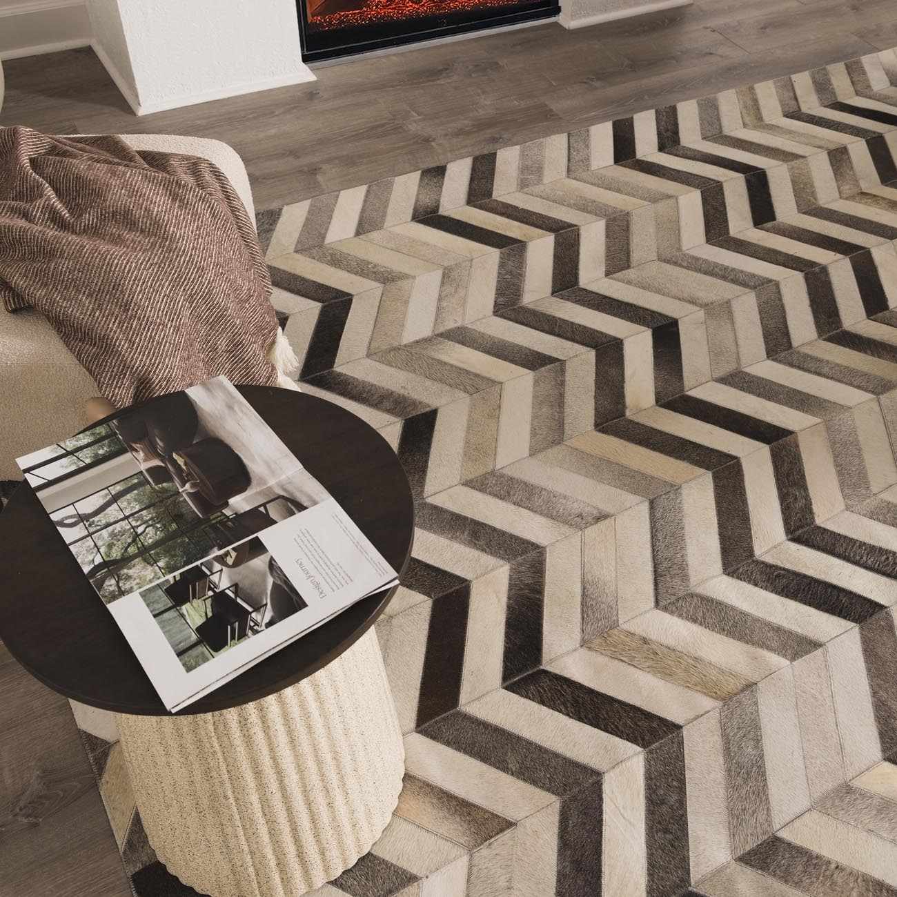Bristolville Premium Leather Rug - Clearance - Ornate Home