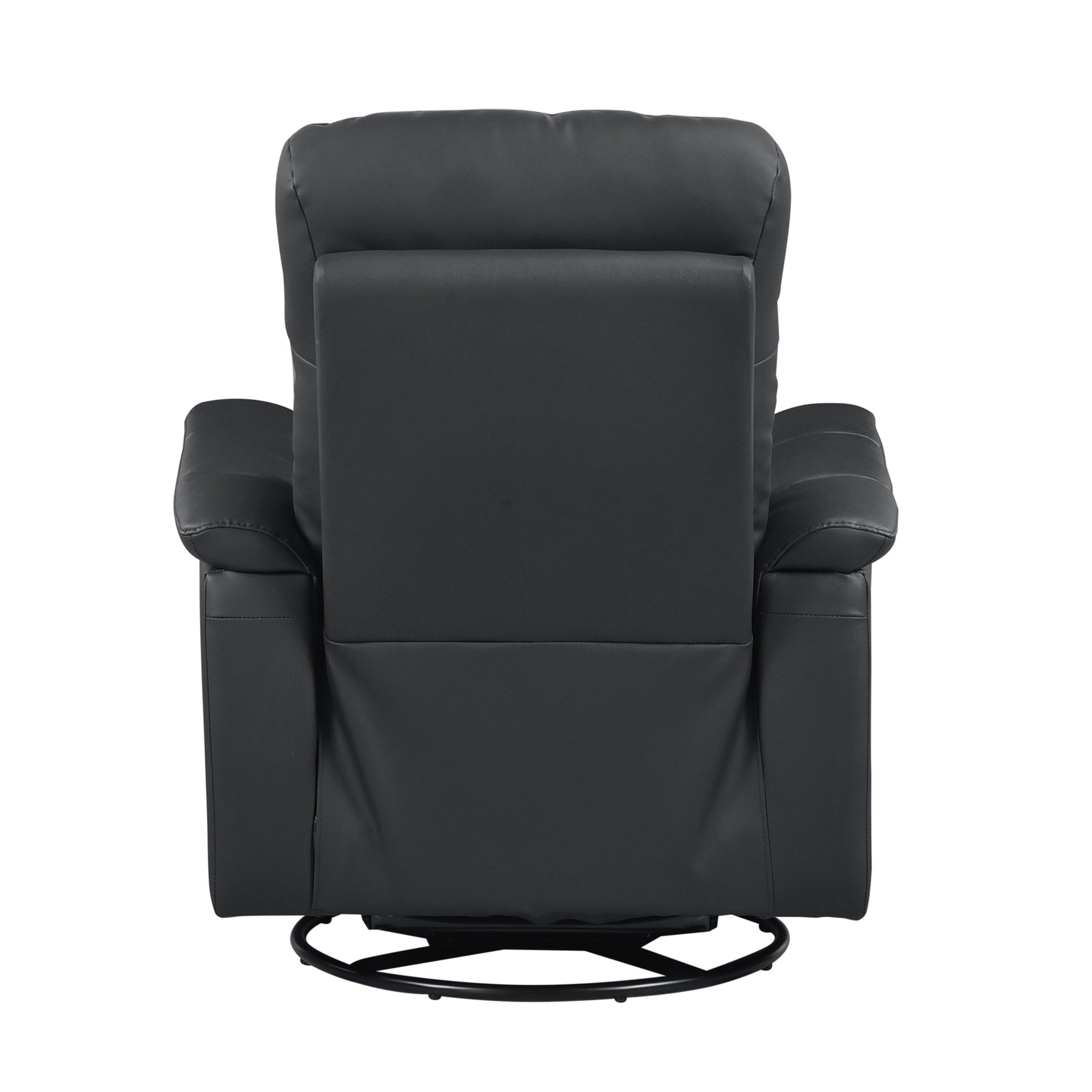 Bristow Black Swivel Glider Reclining Chair - Ornate Home