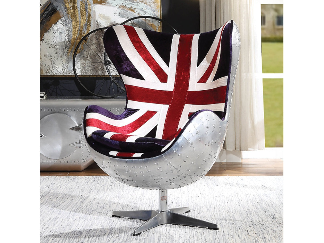 British Flag Accent Chair - Ornate Home
