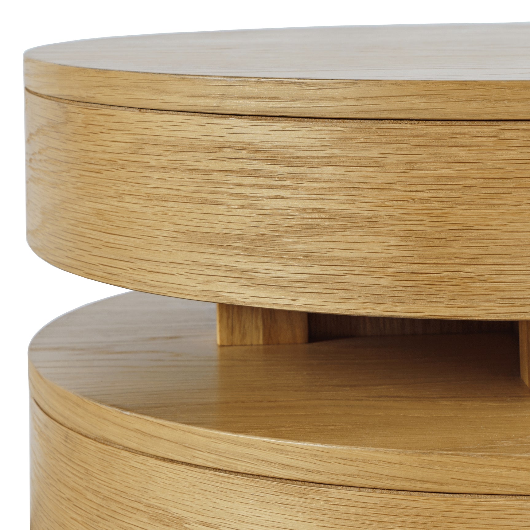 Brix Natural Round End Table - Ornate Home
