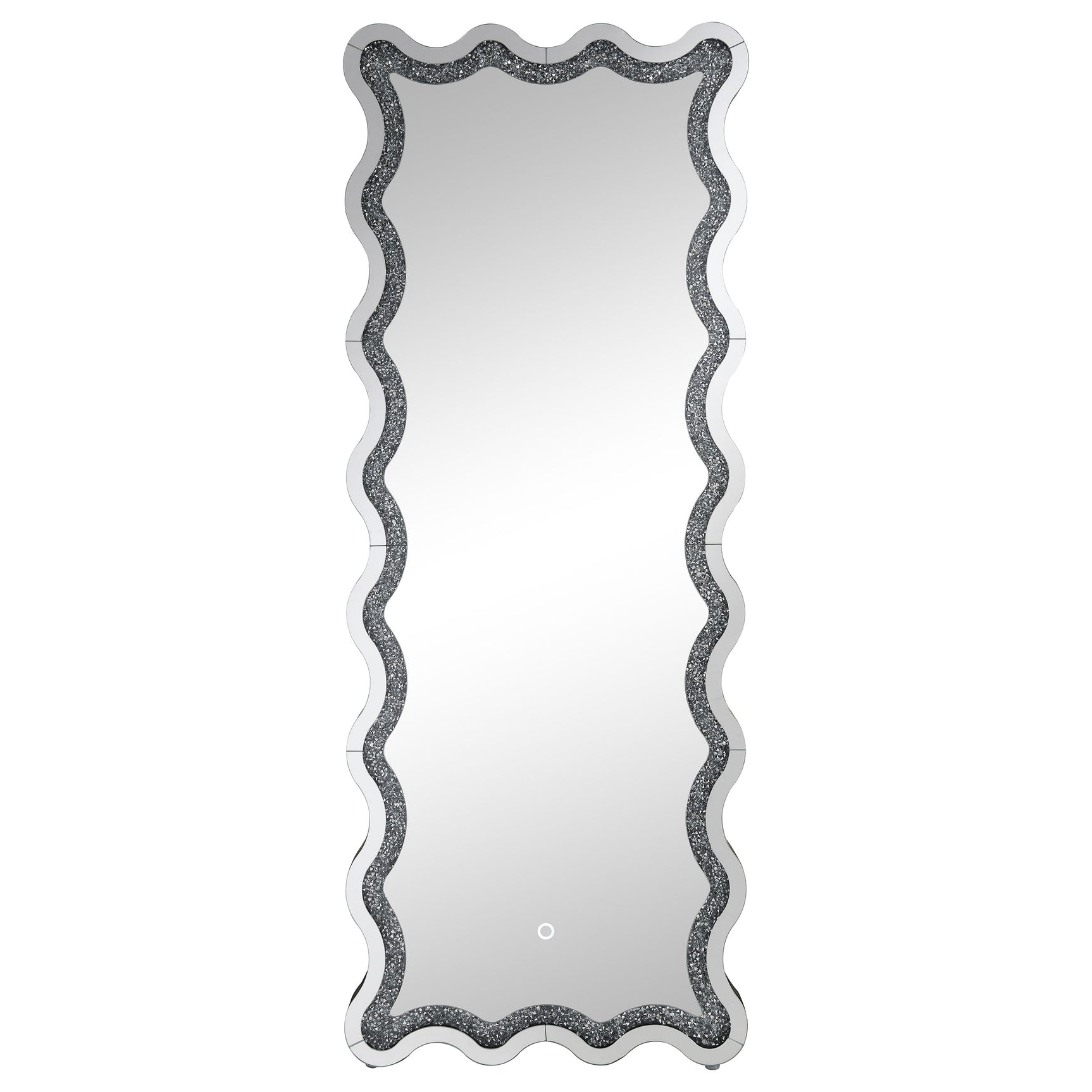 Brixey Black Led Floor Mirror - Ornate Home