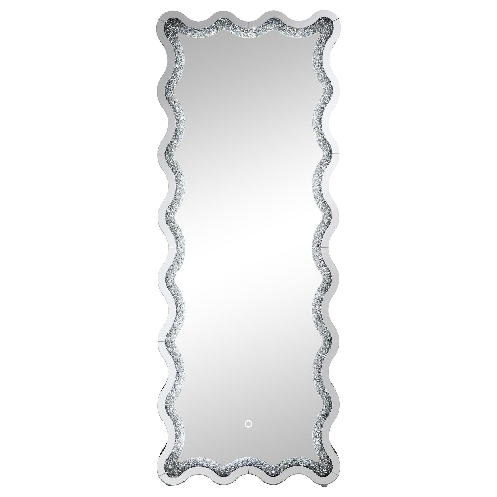 Brixey Black Led Floor Mirror - Ornate Home