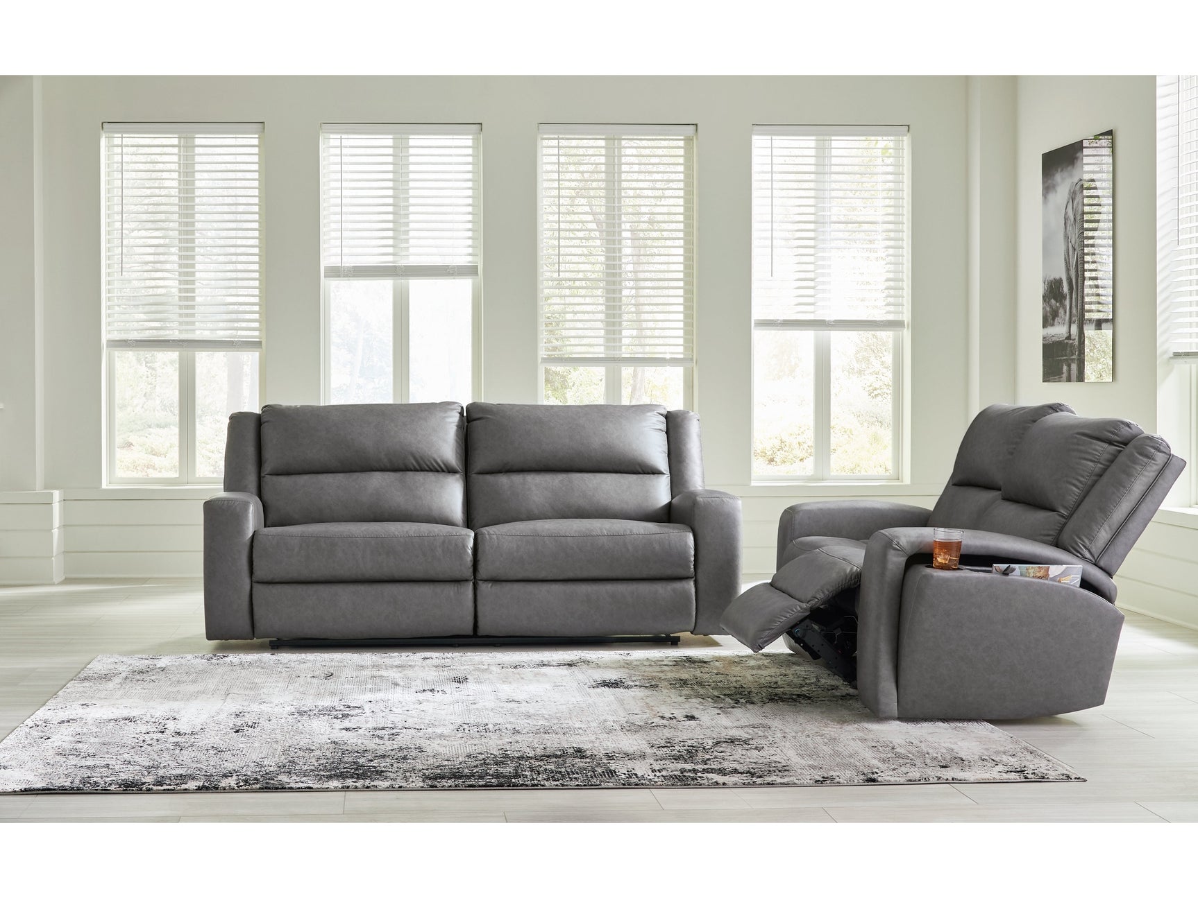 Brixworth Slate Reclining Sofa & Loveseat - Ornate Home