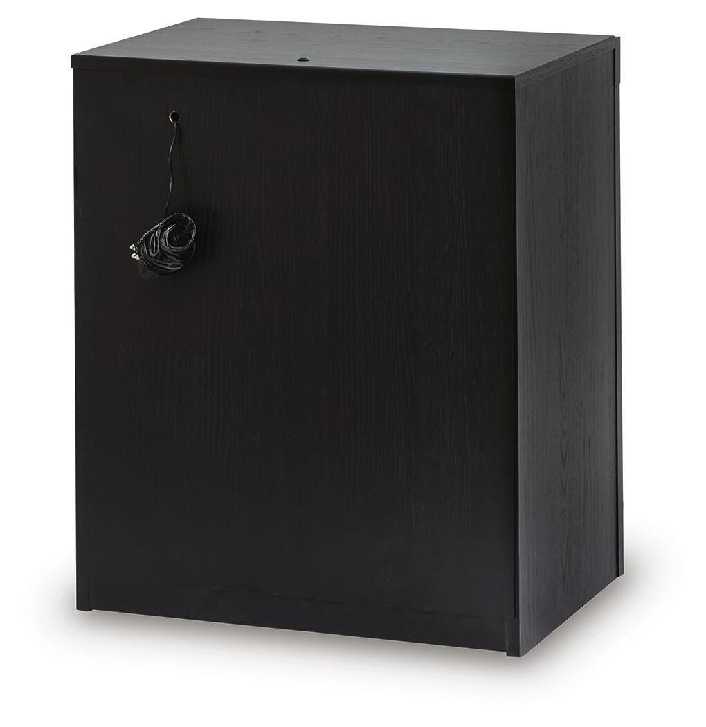 Brizmore Black Two Drawer Nightstand - Ornate Home