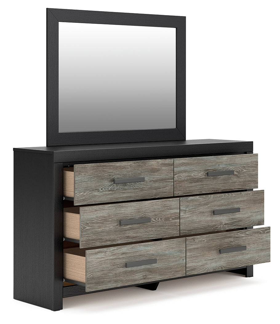 Broachmyn Black/Gray Dresser and Mirror - Ornate Home