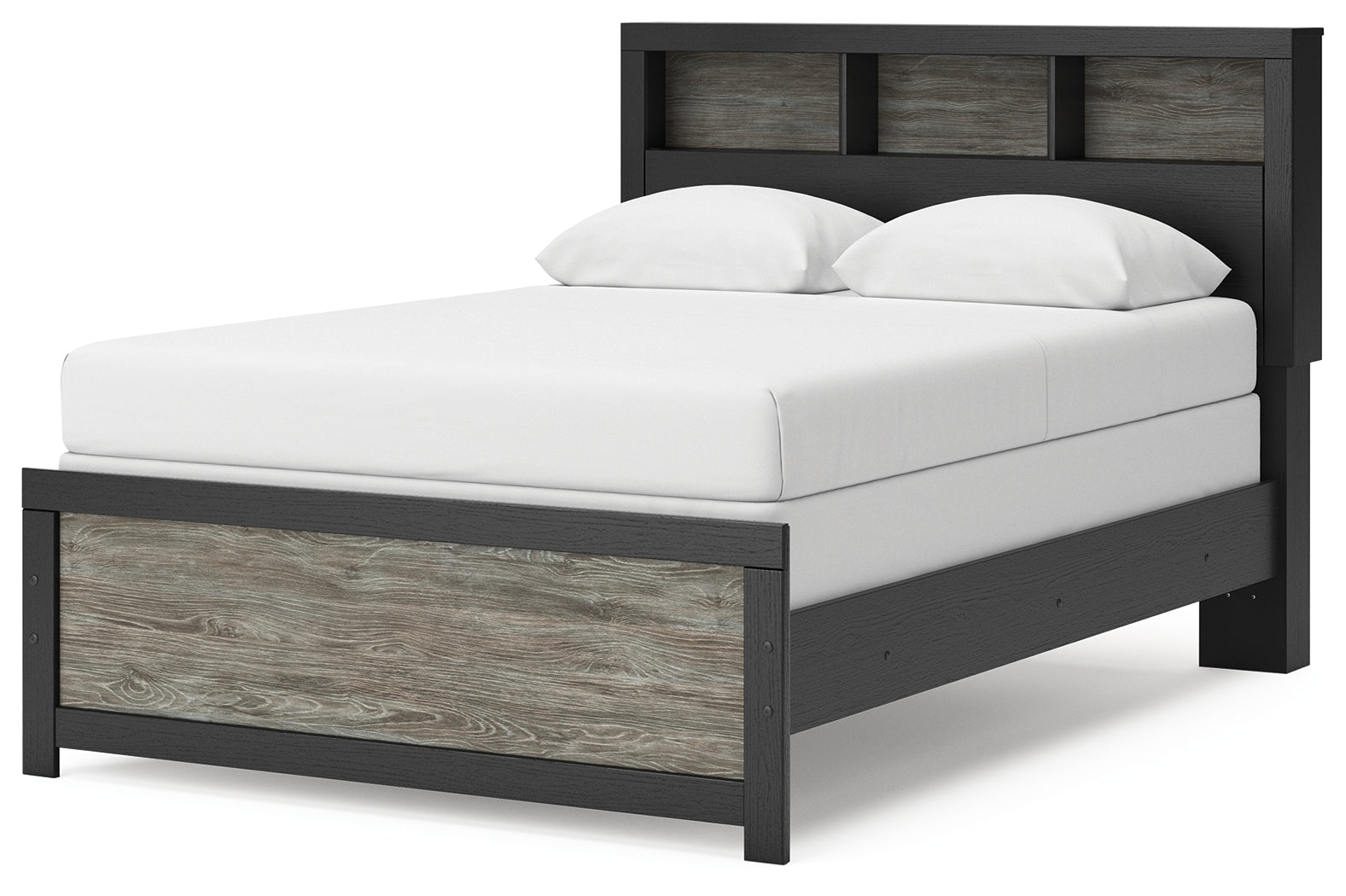Broachmyn Black/Gray Full Bookcase Bed (Online Special Price) - Ornate Home