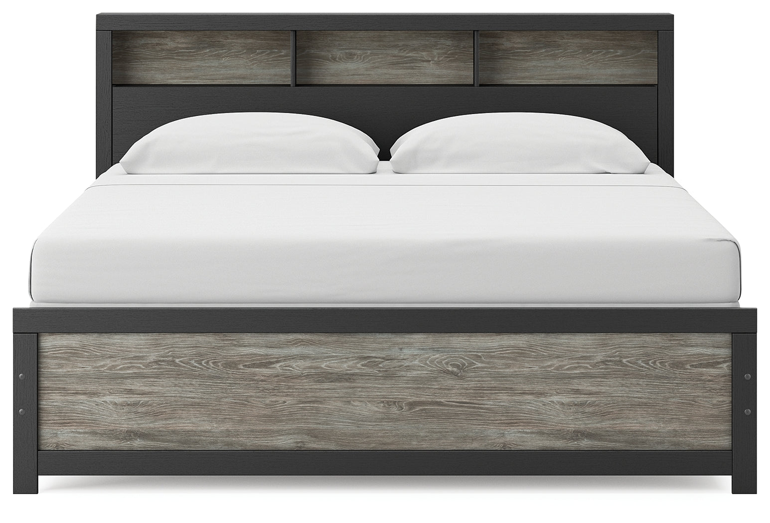Broachmyn Black/Gray King Bookcase Bed (Online Special Price) - Ornate Home