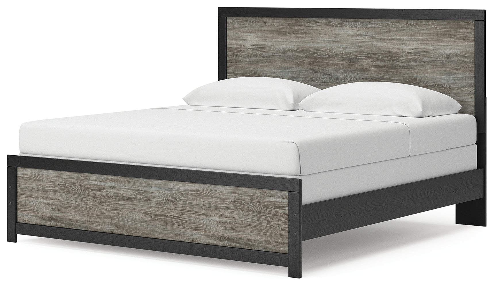 Broachmyn Black/Gray King Panel Bed (Online Special Price) - Ornate Home