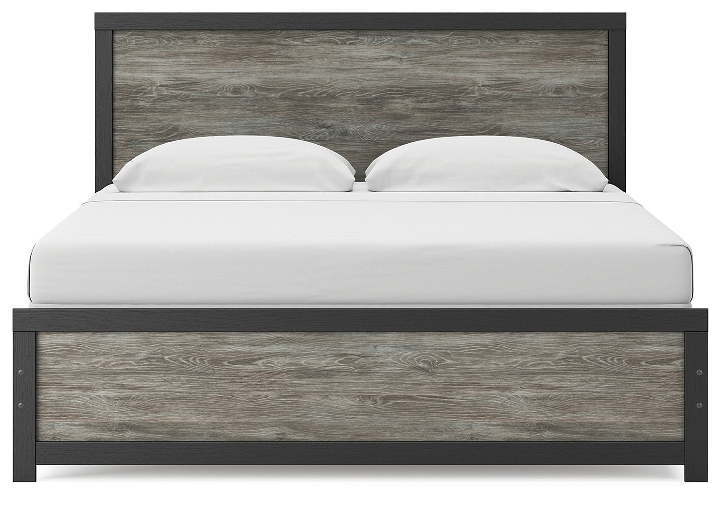 Broachmyn Black/Gray King Panel Bed - Ornate Home