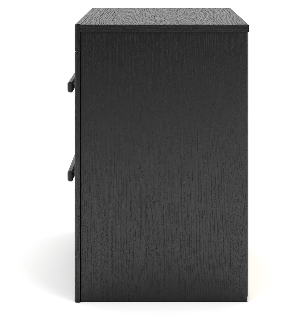 Broachmyn Black/Gray Nightstand - Ornate Home