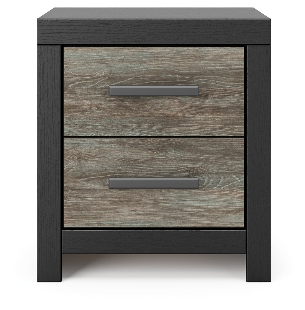 Broachmyn Black/Gray Queen Bookcase Panel Bed, Dresser and Nightstand (Online Special Price) - Ornate Home