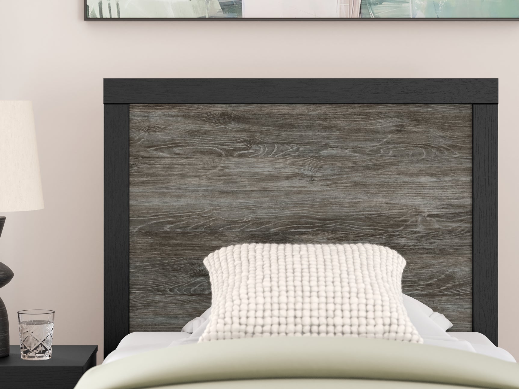 Broachmyn Black/Gray Twin Panel Bed, Dresser and Mirror (Online Special Price) - Ornate Home
