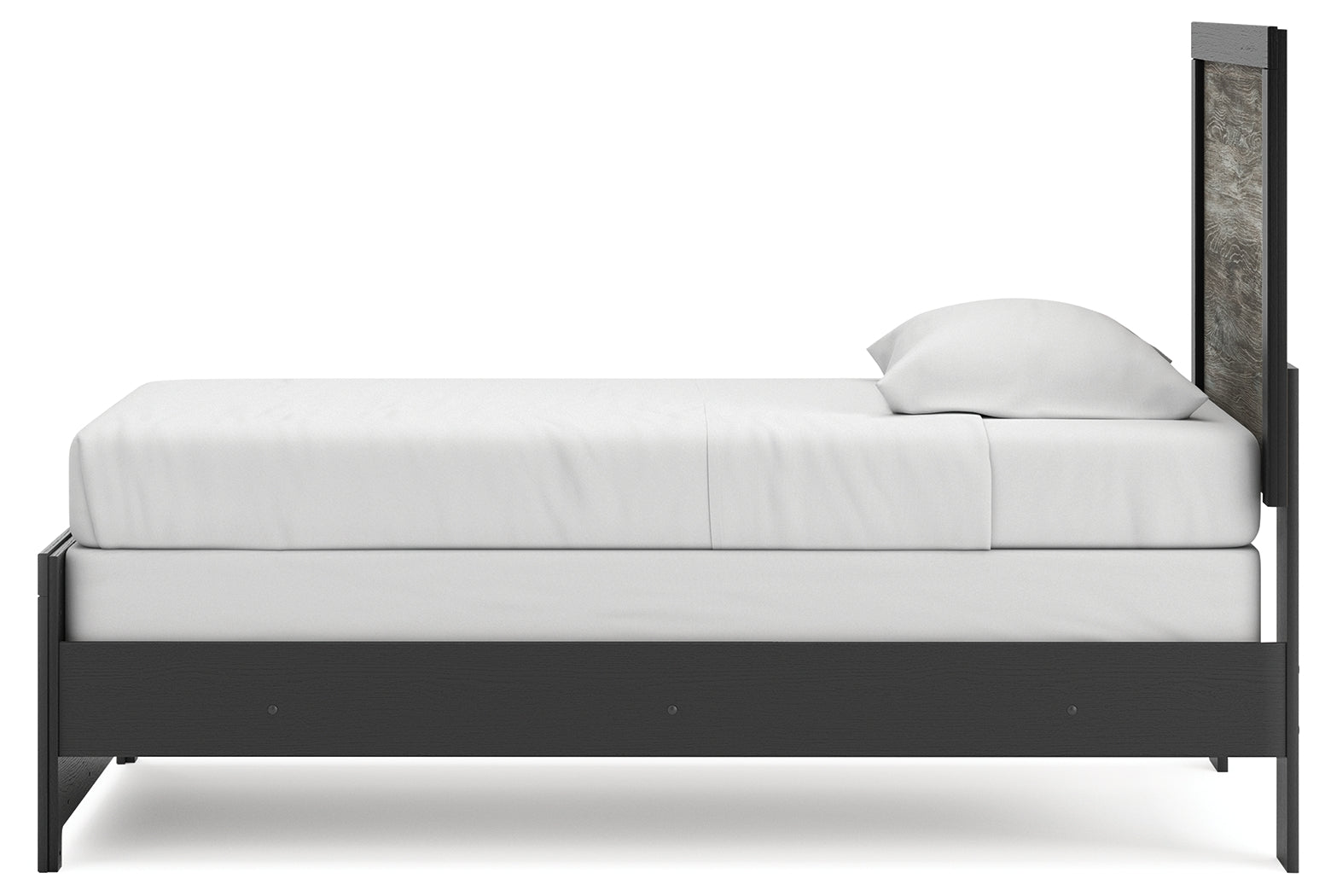 Broachmyn Black/Gray Twin Panel Bed (Online Special Price) - Ornate Home