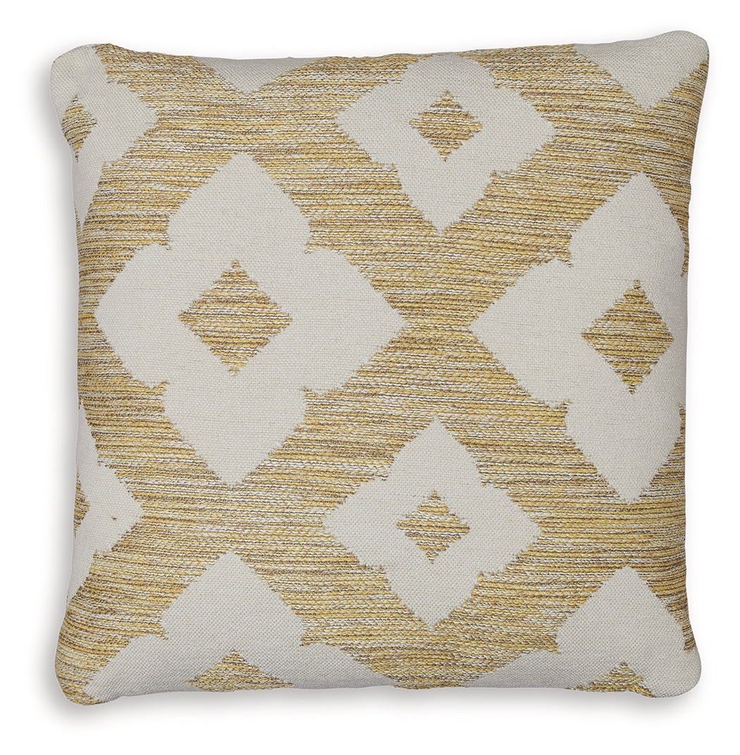 Brockner Next-Gen Nuvella Brown/Yellow Pillow (Online Special Price) - Ornate Home