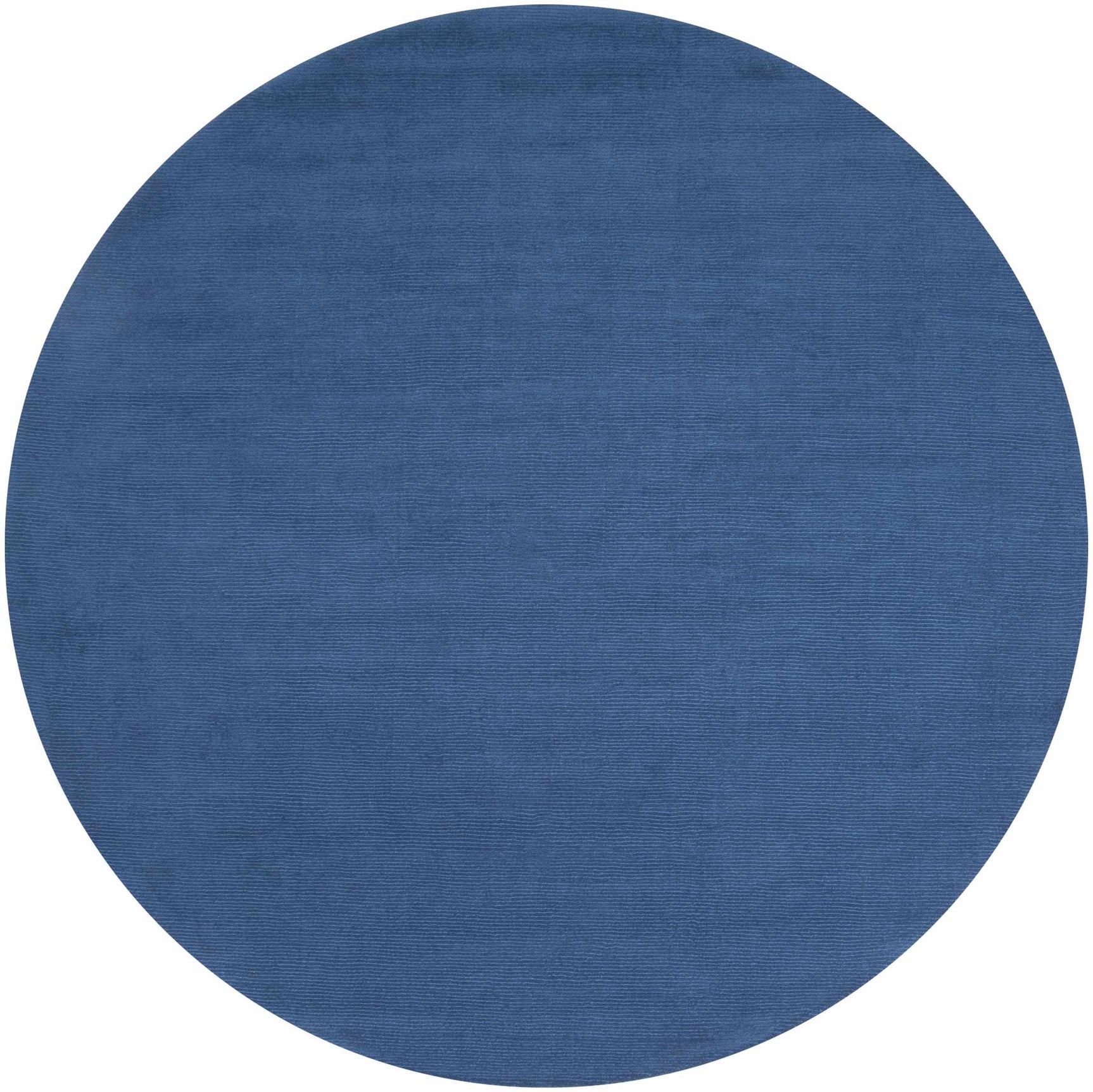 Brockton Solid Blue Wool Rug - Ornate Home