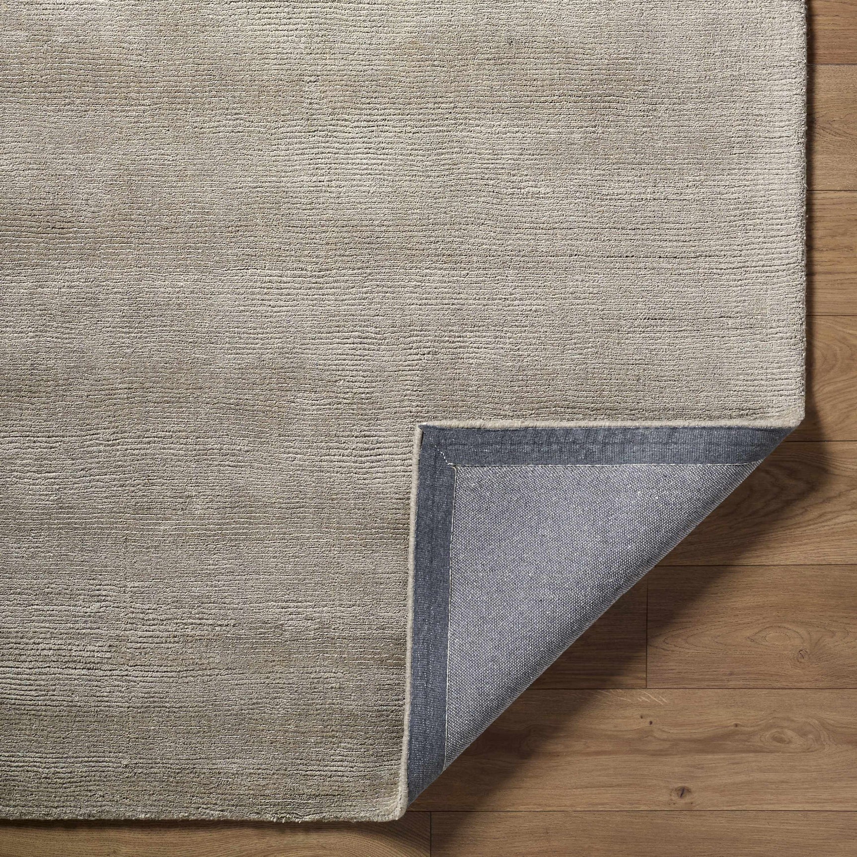 Brockton Solid Gray Wool Rug - Ornate Home