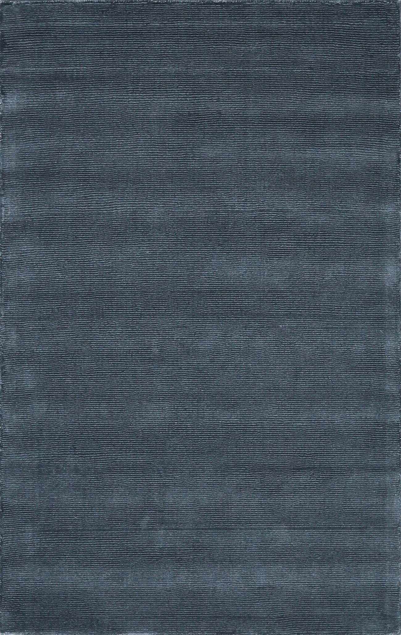 Brockton Solid Night Blue Wool Rug - Ornate Home