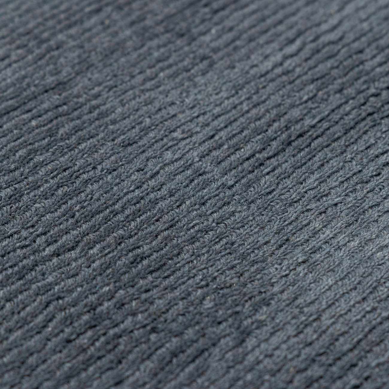 Brockton Solid Night Blue Wool Rug - Ornate Home