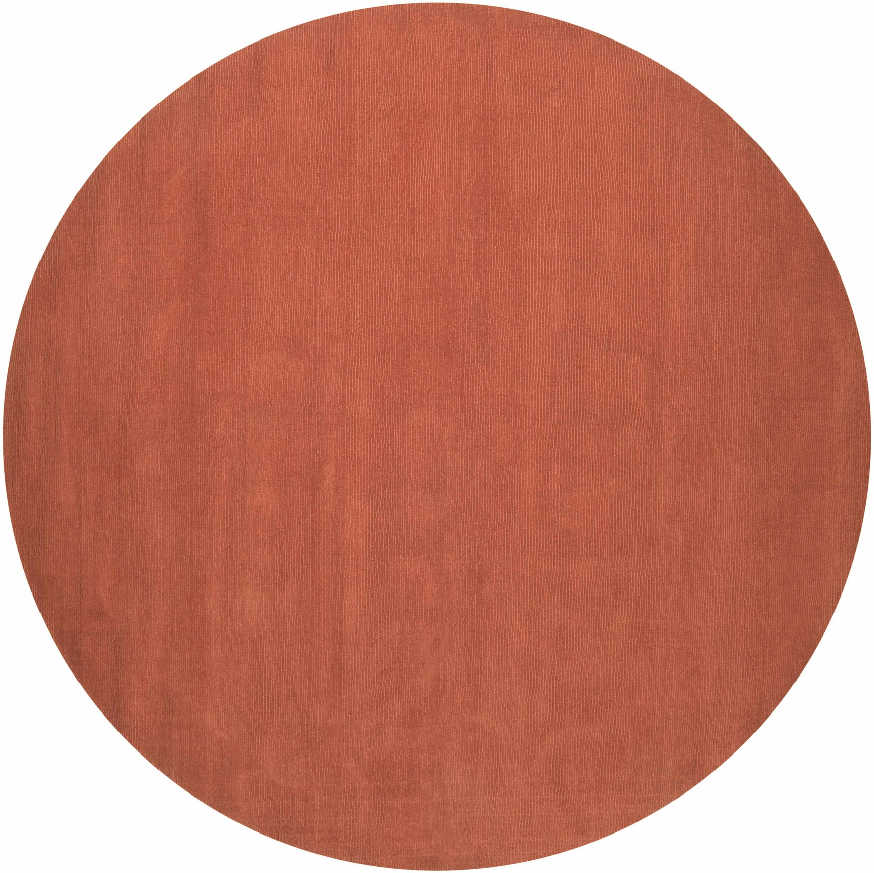 Brockton Solid Orange Wool Rug - Ornate Home