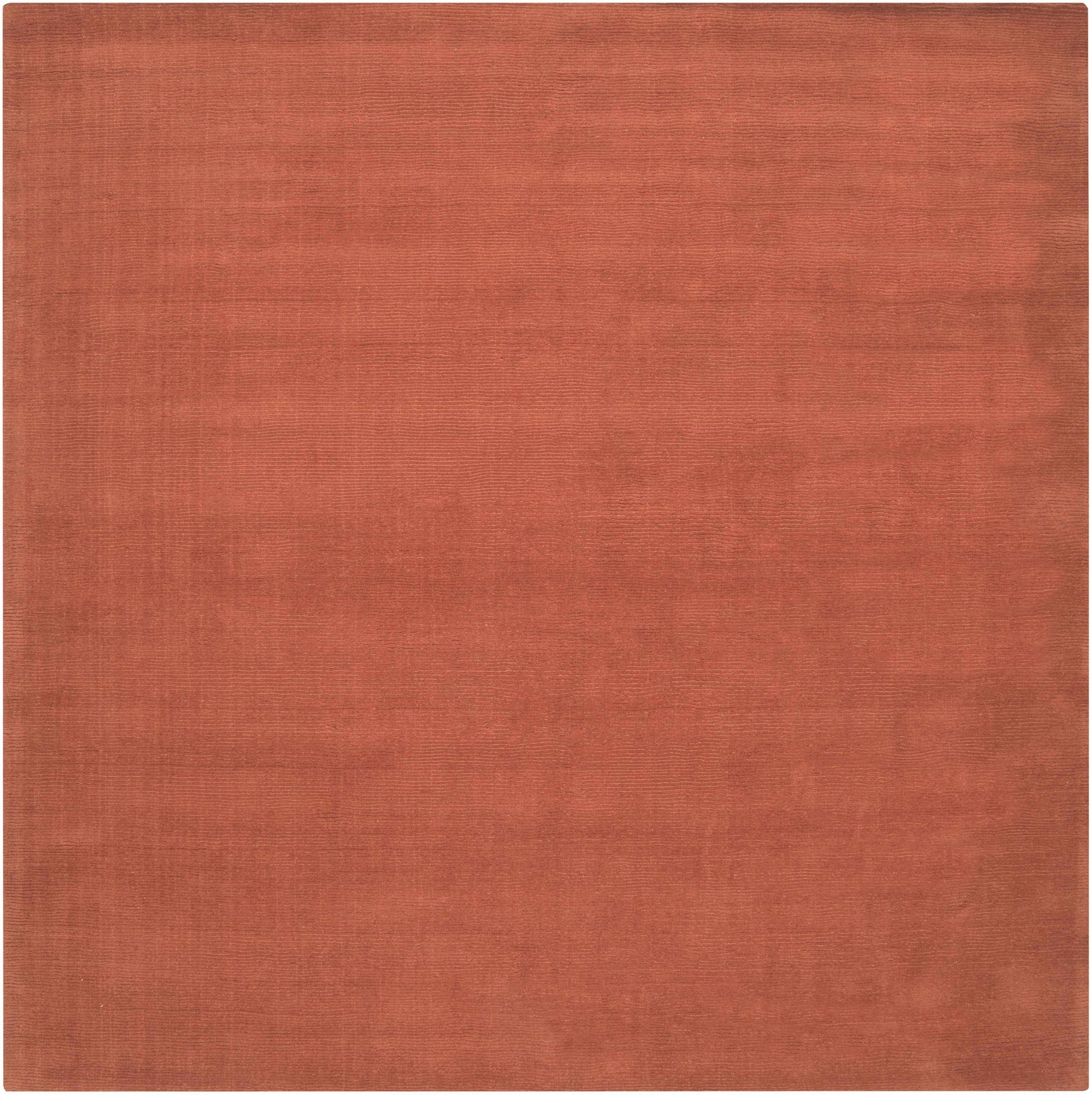 Brockton Solid Orange Wool Rug - Ornate Home