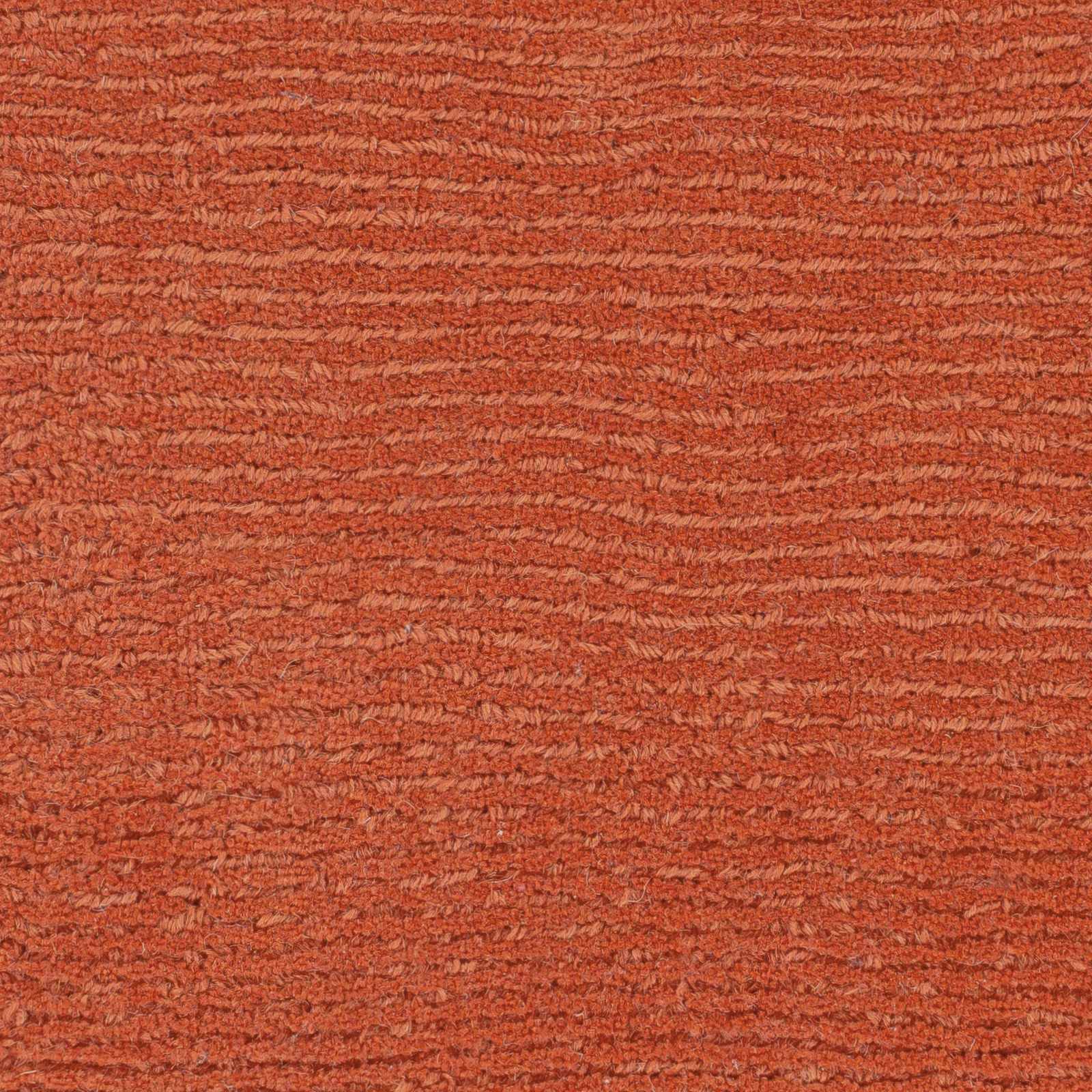 Brockton Solid Orange Wool Rug - Ornate Home