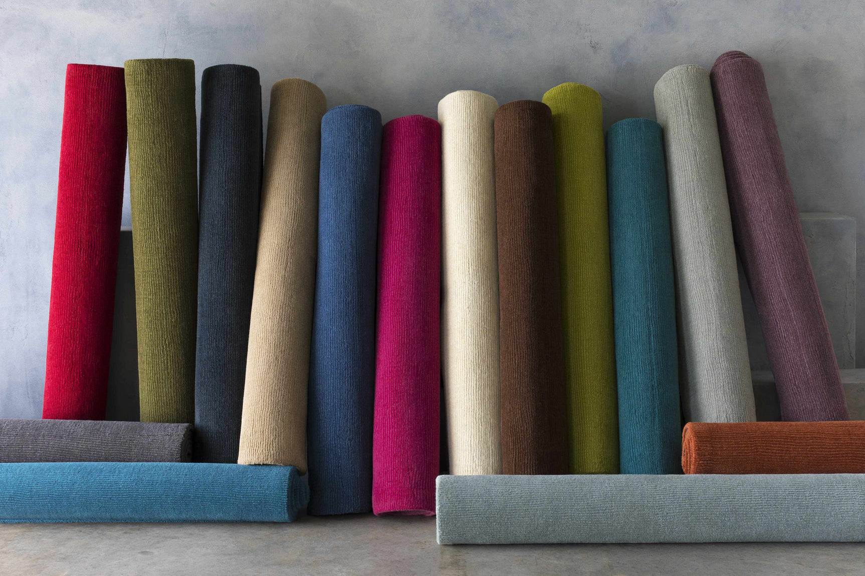 Brockton Solid Wool Dusty Sage Area Rug - Ornate Home