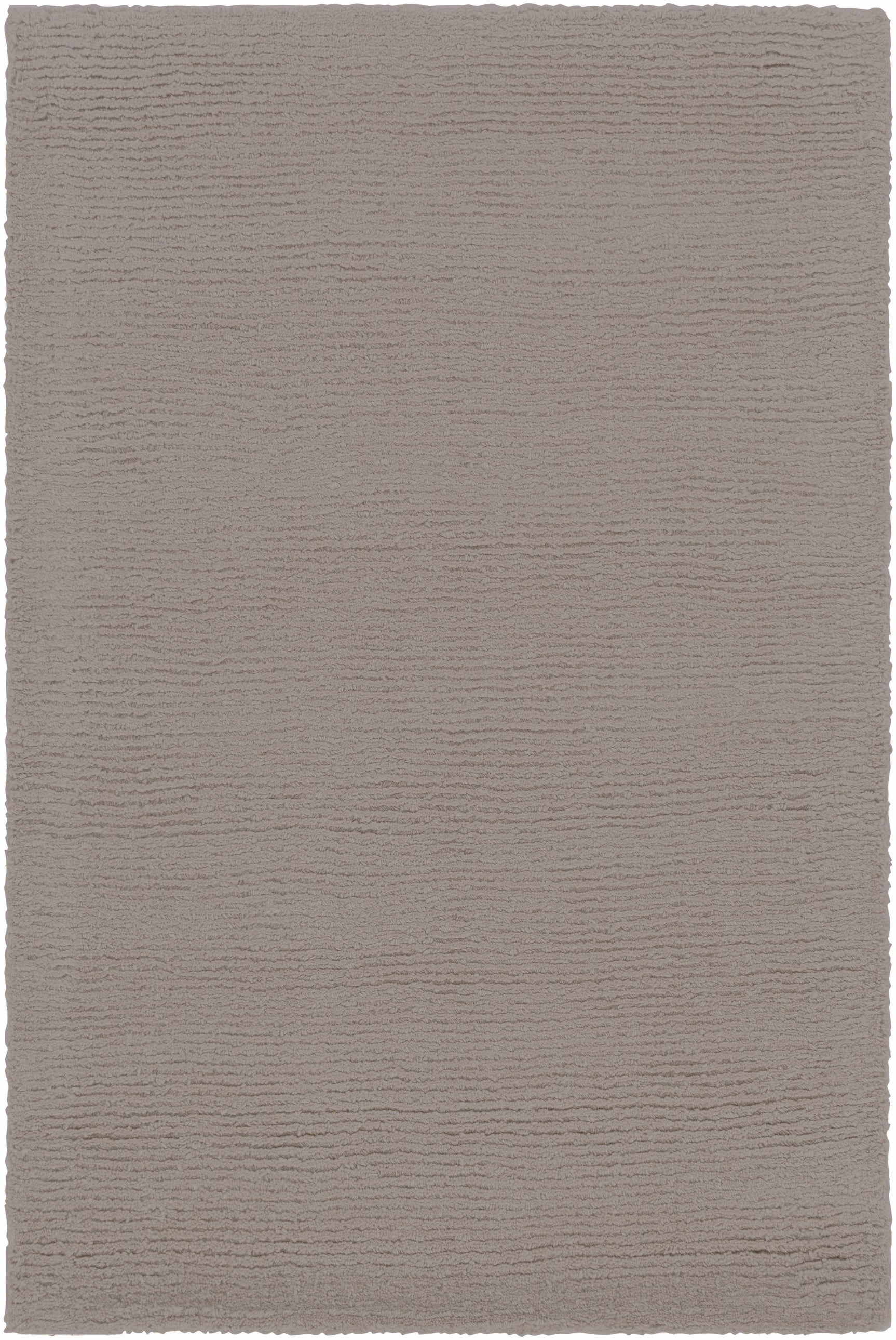 Brockton Solid Wool Gray Area Rug - Ornate Home