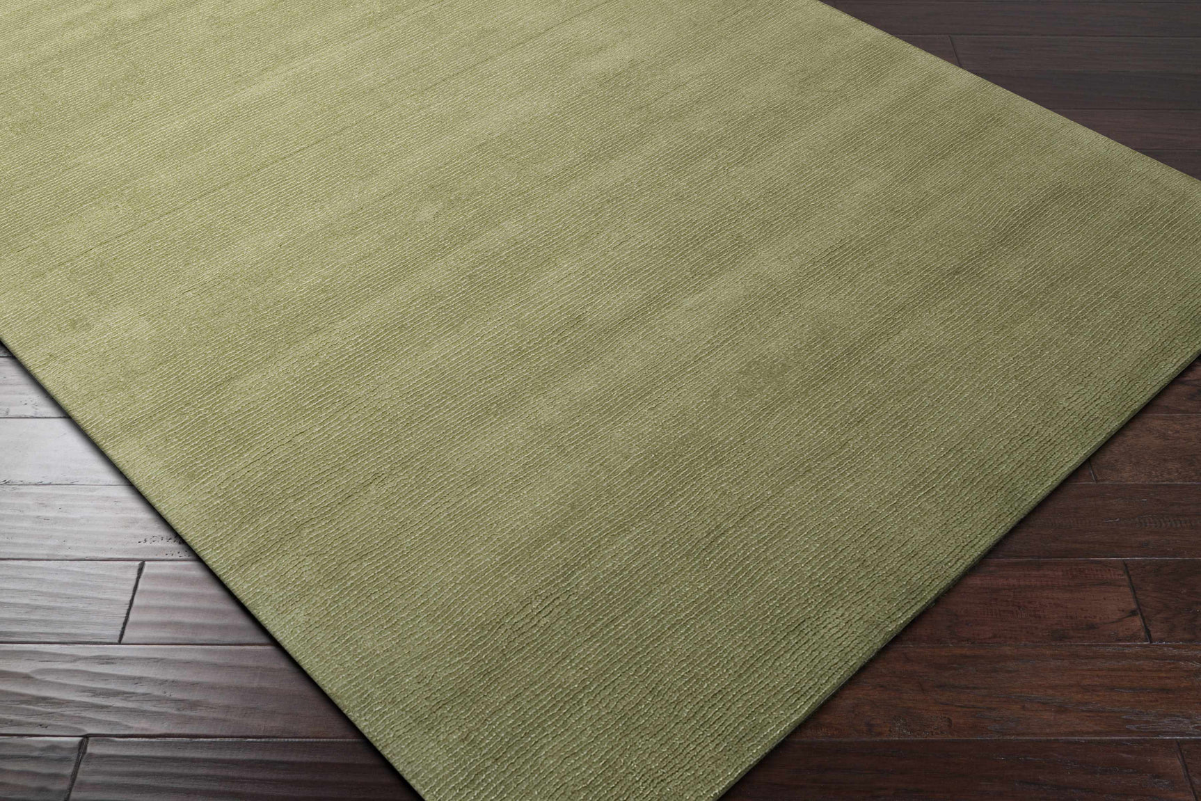 Brockton Solid Wool Sage Green Area Rug - Ornate Home