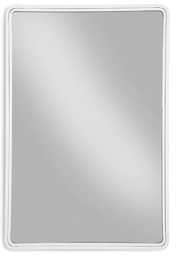 Brocky White Accent Mirrorczx (Online Special Price) - Ornate Home