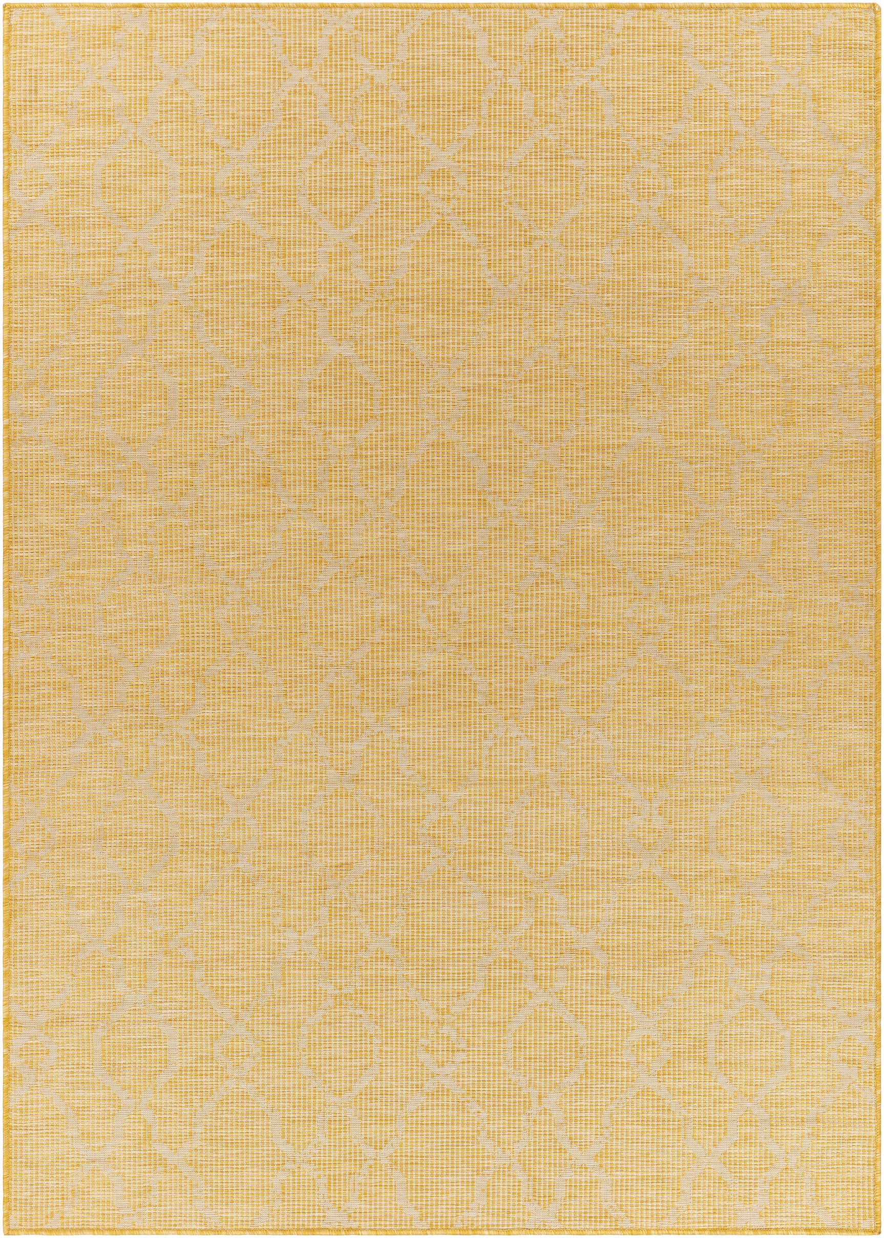 Brocton Yellow Flatweave Outdoor Rug - Clearance - Ornate Home