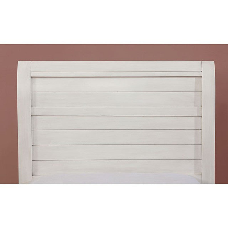 Brogan Antique White Twin Bed - Ornate Home