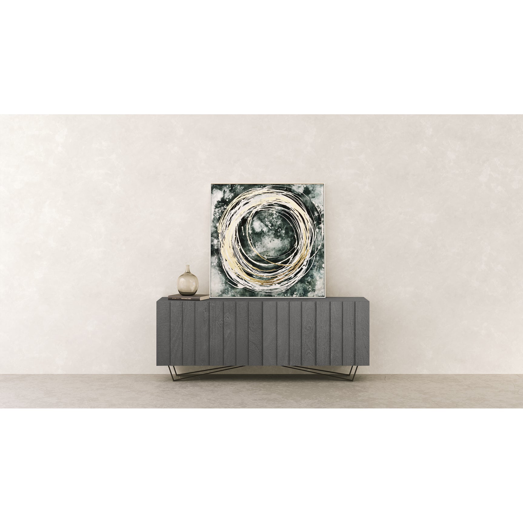 Brolio Charcoal Sideboard - Ornate Home