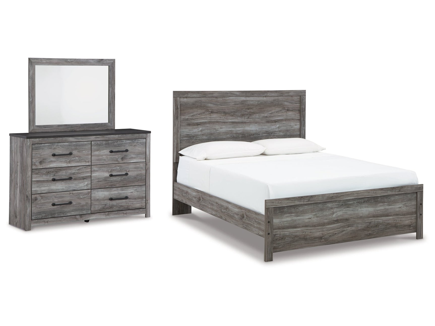 Bronyan Queen Panel Bedroom Set with Dresser and Mirror - Ornate Home