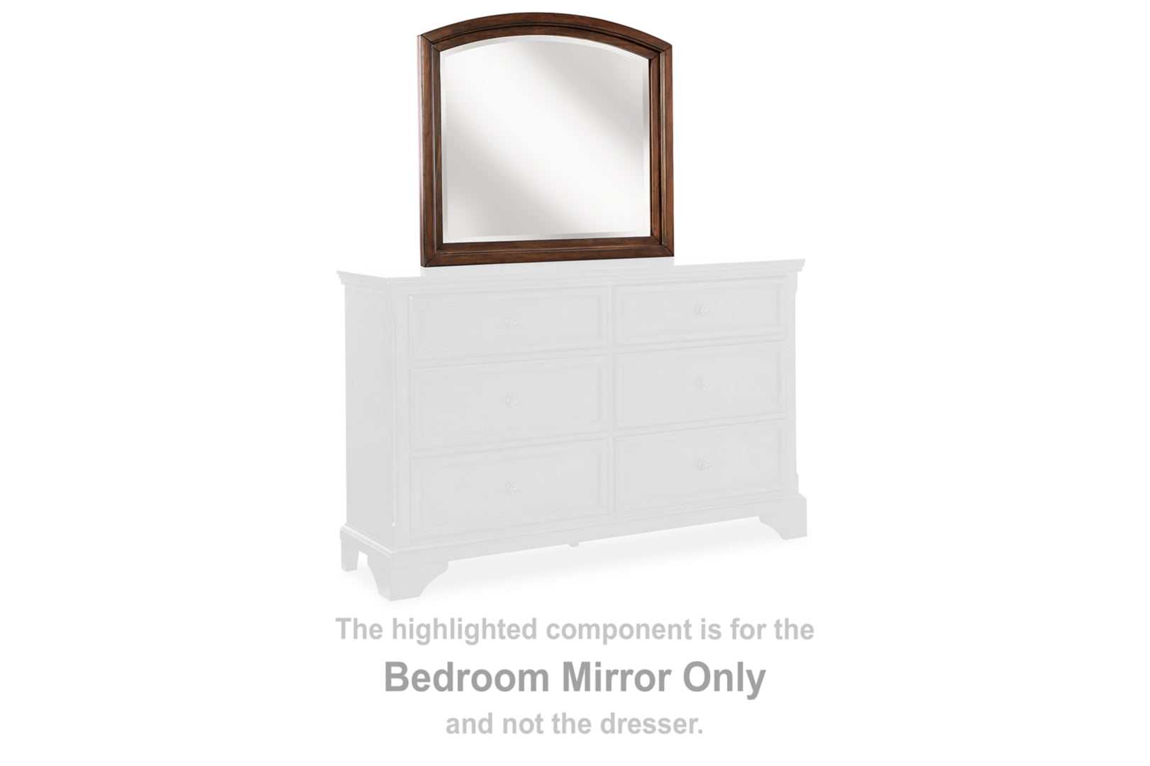Brookbauer Rustic Brown Bedroom Mirror - Ornate Home