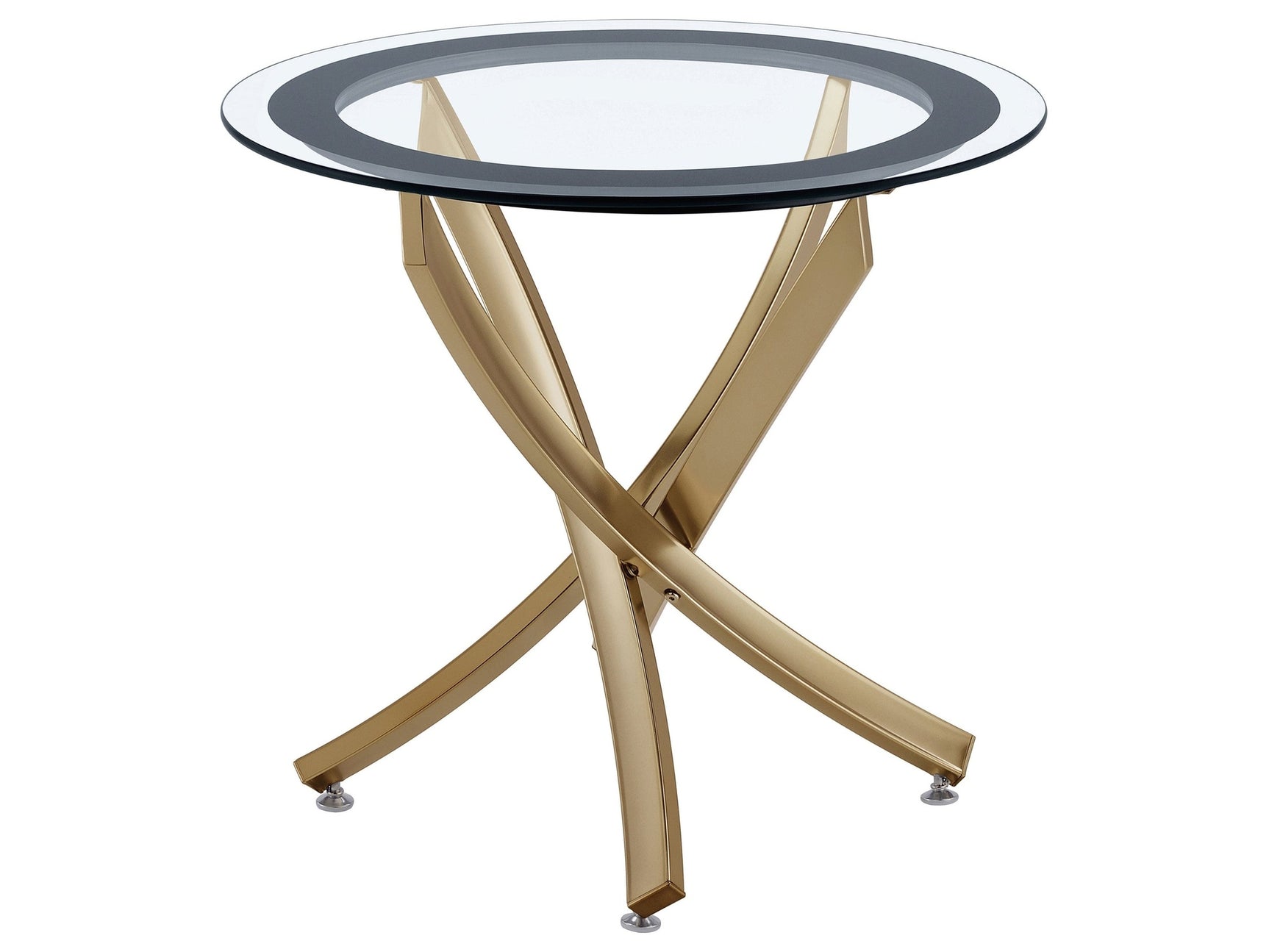 Brooke Rose Brass End Table - Ornate Home