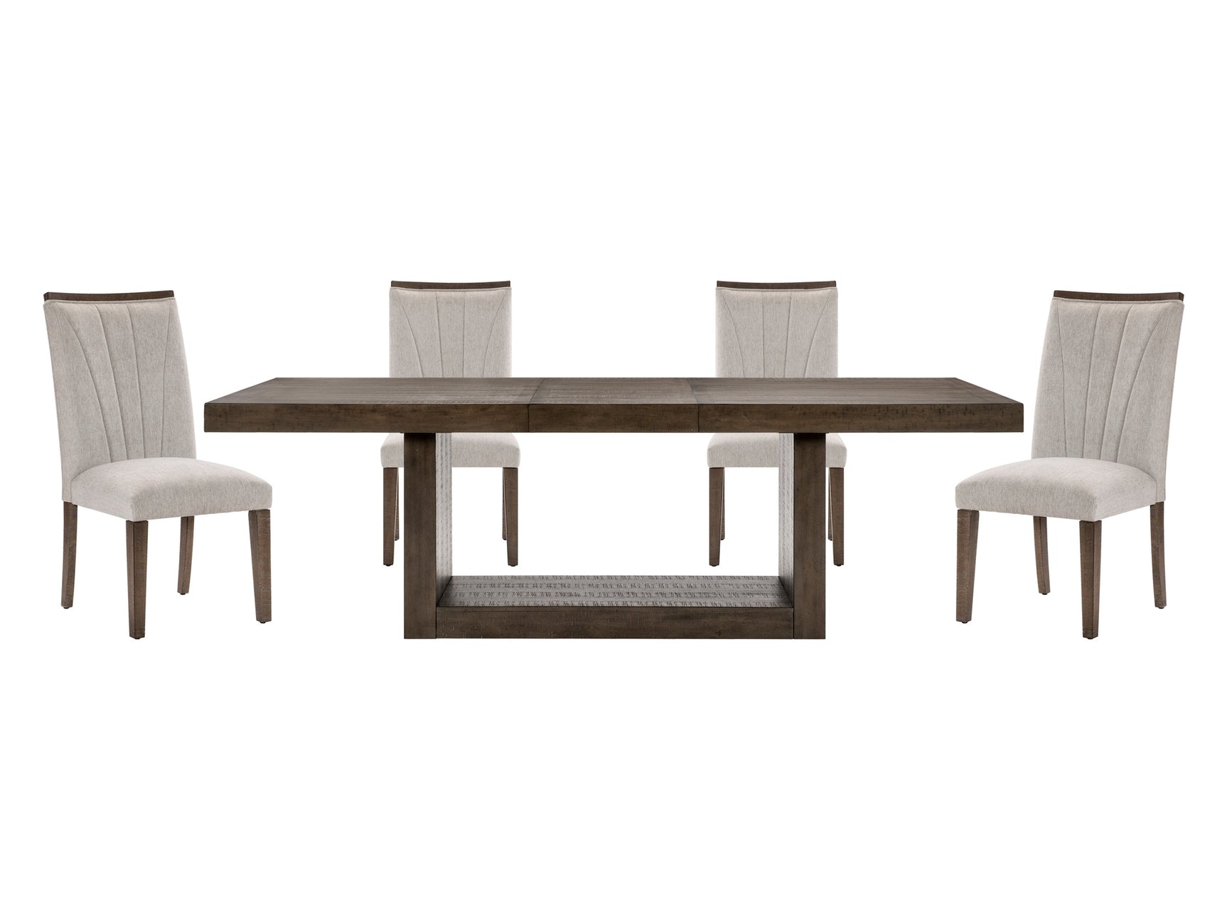 Brookings Gray / Brown 5-piece Dinig Table Set - Ornate Home