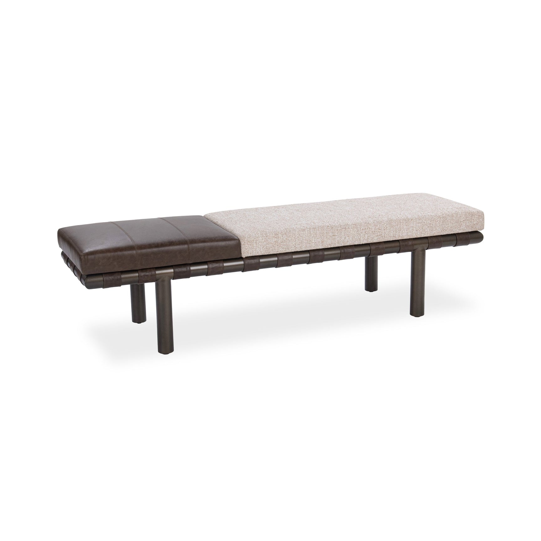 Brooklyn Cocoa Latte Accent Bench - Ornate Home