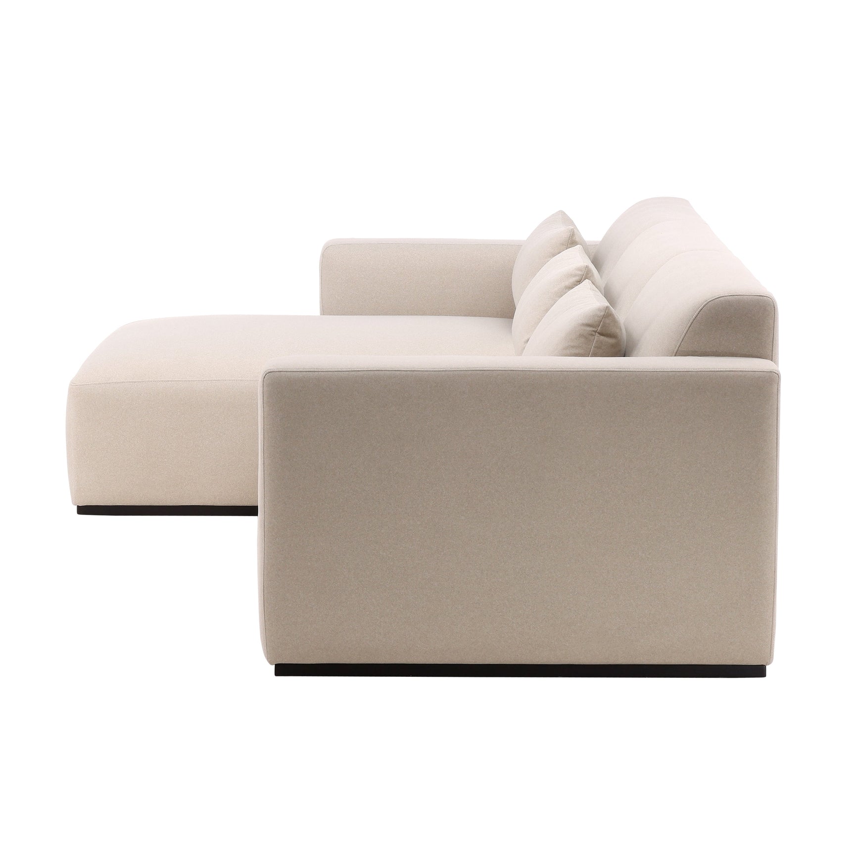Brooklyn Cream Chaise Sectional - Ornate Home