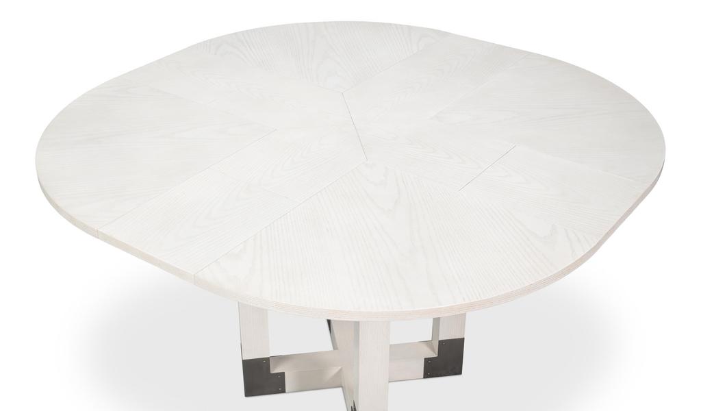 Brooklyn Jupe Working White Dining Table - Ornate Home